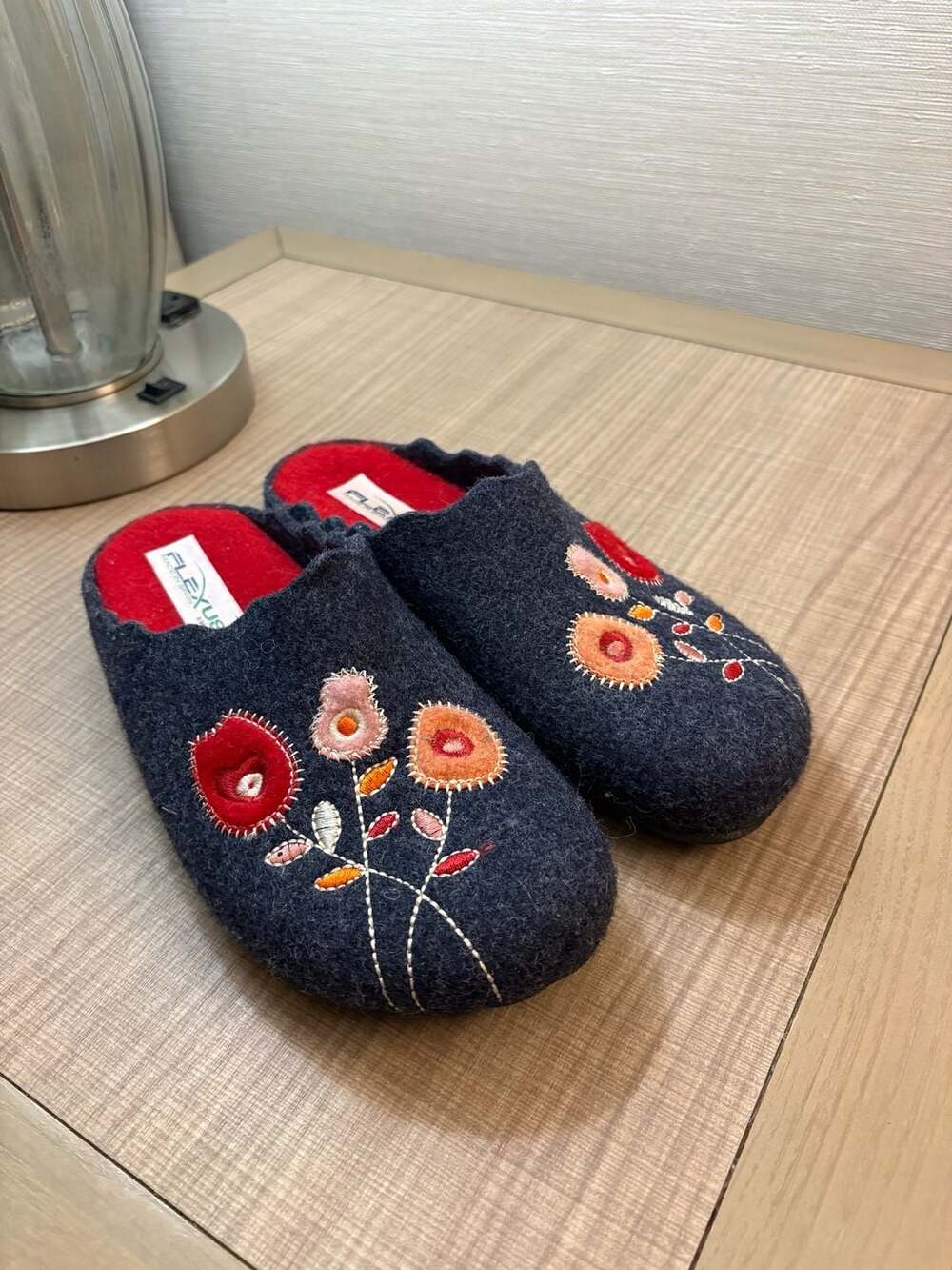 Flexus by Spring Step Wildflower Women's Wool Felt Scuff Slipper